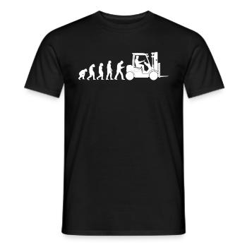 Conducteur de chariot élévateur Gestionnaire d’entrepôt Gestionnaire d’entrepôt - T-shirt homme - noir - Devant - AI Model Male 178 light (178cm)