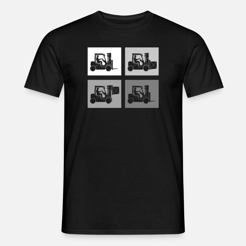 Gabelstaplerfahrer Lagerleiter Lagerist Berufe - Männer T-Shirt - Schwarz