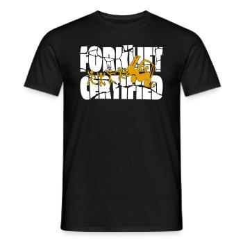 Forklift Driver Warehouse Manager Warehouse Manager Occupations - Men's T-Shirt - black - Front - AI Model Male 178 light (178cm)