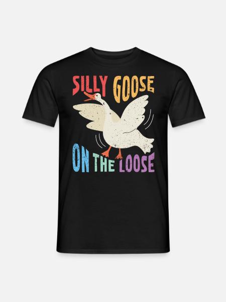 L’oie stupide en liberté - T-shirt homme - noir