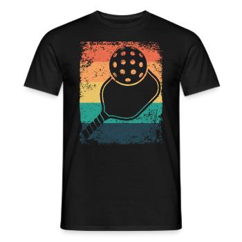 Wiffleball Club Retro Pickleball Team - Men's T-Shirt - black - Front - AI Model Male 178 light (178cm)