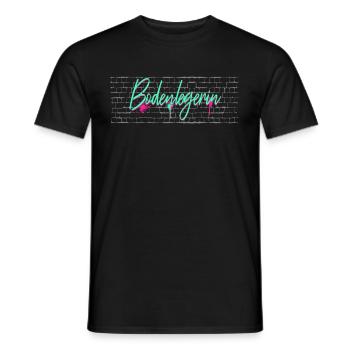 Parkett-Teppich Abschluss-Geschenk Bodenlegerin - Männer T-Shirt - Schwarz - Vorne - AI Model Male 178 light (178cm)