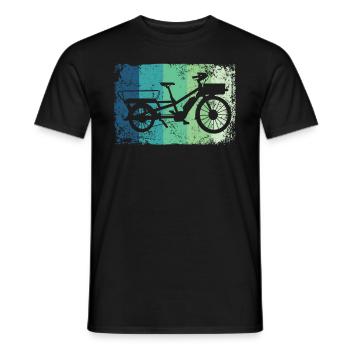 Lastenfahrrad Lastenrad Cargo Bike Cargobike - Men's T-Shirt - black - Front - AI Model Male 178 light (178cm)