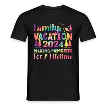 Sommer Familienurlaub Der Erinnerungen Weckt - Männer T-Shirt - Schwarz - Vorne - AI Model Male 178 light (178cm)