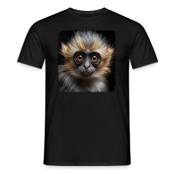 Gibbons realistic Gibbon - Männer T-Shirt - Schwarz - Vorne - AI Model Male 178 light (178cm)