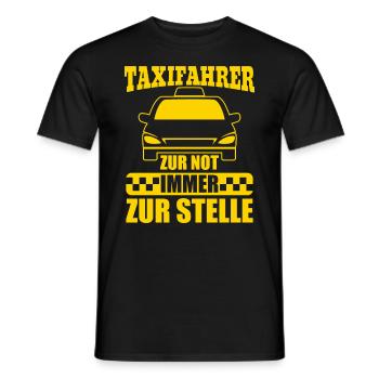 Taxifahrer Taxifahrer Mütze Taxifahrerin - Männer T-Shirt - Schwarz - Vorne - AI Model Male 178 light (178cm)