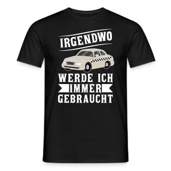 Lustige Taxifahrer Witze und Sprüche Taxifahrerin - Männer T-Shirt - Schwarz - Vorne - AI Model Male 178 light (178cm)