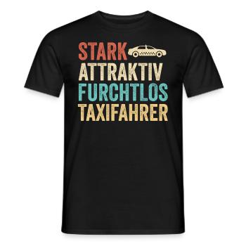 Taxifahrer Pünktlichkeit und Zuverlässigkeit - Männer T-Shirt - Schwarz - Vorne - AI Model Male 178 light (178cm)