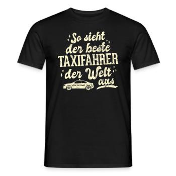 Taxifahrer Freundlichkeit und guter Kundenservice - Männer T-Shirt - Schwarz - Vorne - AI Model Male 178 light (178cm)