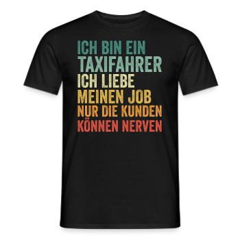 Taxifahrer Sauberes und gepflegtes Fahrzeug - Männer T-Shirt - Schwarz - Vorne - AI Model Male 178 light (178cm)