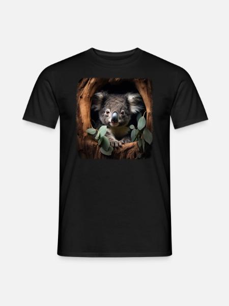 Koalas realistic Koala - Men's T-Shirt - black