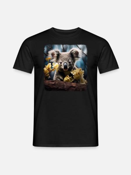 Koalas realistic Koala - Men's T-Shirt - black