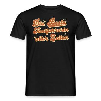 Taxifahrer Pünktlichkeit und Zuverlässigkeit - Männer T-Shirt - Schwarz - Vorne - AI Model Male 178 light (178cm)