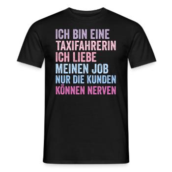 Taxifahrer Ortskenntnis Arbeit Lustiger Taxifahrer - Männer T-Shirt - Schwarz - Vorne - AI Model Male 178 light (178cm)