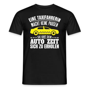 Taxifahrer Sauberes und gepflegtes Fahrzeug - Männer T-Shirt - Schwarz - Vorne - AI Model Male 178 light (178cm)