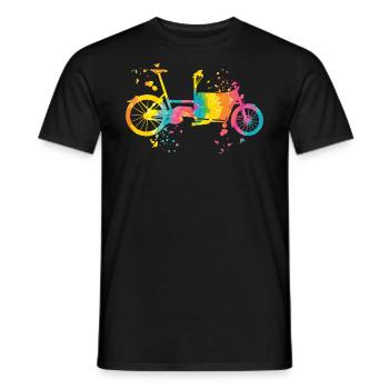 Heavy Duty Bike Cargo Bike Cargo Bike Cargo Bike - Men's T-Shirt - black - Front - AI Model Male 178 light (178cm)