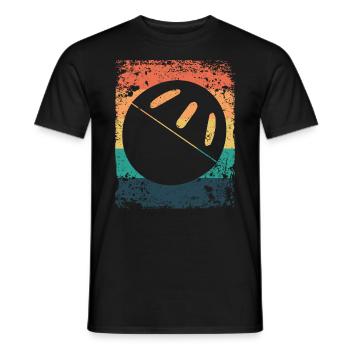 Pickleball Vintage Wiffleball Club - Men's T-Shirt - black - Front - AI Model Male 178 light (178cm)