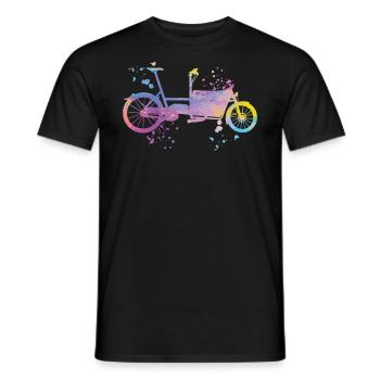 Heavy Duty Bike Cargo Bike Cargo Bike Cargo Bike - Men's T-Shirt - black - Front - AI Model Male 178 light (178cm)