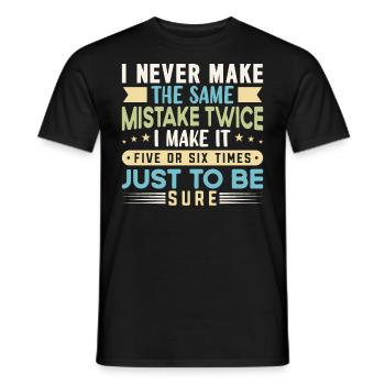Funny Quotes And Jokes Funny Sayings And Humor - Men's T-Shirt - black - Front - AI Model Male 178 light (178cm)