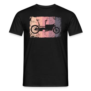 Lastenfahrrad Lastenrad Cargo Bike Cargobike - Men's T-Shirt - black - Front - AI Model Male 178 light (178cm)