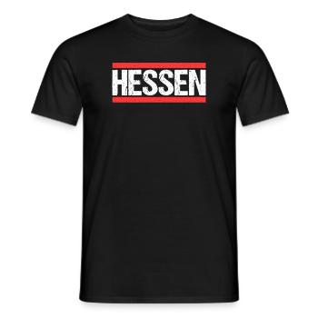 Hesse Hessin Hessen - Männer T-Shirt - Schwarz - Vorne - AI Model Male 178 light (178cm)