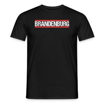 Brandenburger Brandenburgerin Brandenburg - Männer T-Shirt - Schwarz - Vorne - AI Model Male 178 light (178cm)
