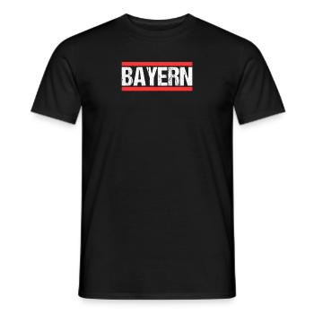 Bayer Bayerin Bayern - Männer T-Shirt - Schwarz - Vorne - AI Model Male 178 light (178cm)
