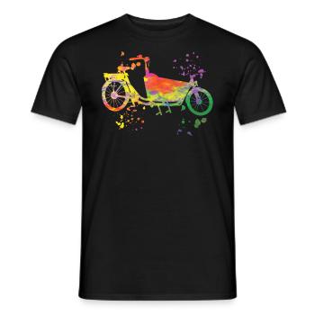 Heavy Duty Bike Cargo Bike Cargo Bike Cargo Bike - Men's T-Shirt - black - Front - AI Model Male 178 light (178cm)
