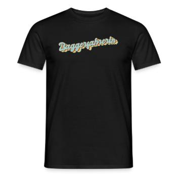 Bagger-Fahrer Abschluss-Geschenk Baggerfahrerin - Männer T-Shirt - Schwarz - Vorne - AI Model Male 178 light (178cm)