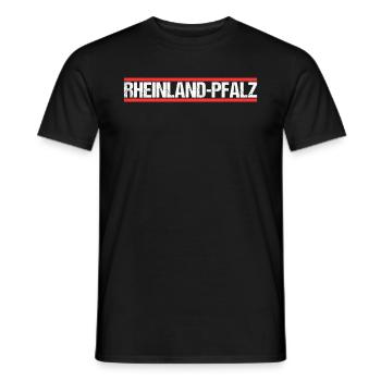 Rheinland Pfälzer Pfälzerin Rheinland Pfalz - Männer T-Shirt - Schwarz - Vorne - AI Model Male 178 light (178cm)
