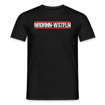 NRW Nordrhein Westfalen - Männer T-Shirt - Schwarz - Vorne - AI Model Male 178 light (178cm)