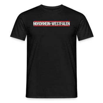 NRW Nordrhein Westfalen - Männer T-Shirt - Schwarz - Vorne - AI Model Male 178 light (178cm)