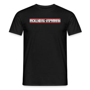 Meckpomm Mecklenburg Vorpommern - Männer T-Shirt - Schwarz - Vorne - AI Model Male 178 light (178cm)