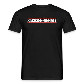 Sachsen Anhalter Sachsen Anhalterin Sachsen Anhalt - Männer T-Shirt - Schwarz - Vorne - AI Model Male 178 light (178cm)