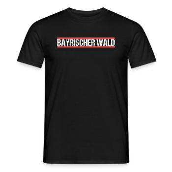 Bayrischer Wald - Männer T-Shirt - Schwarz - Vorne - AI Model Male 178 light (178cm)