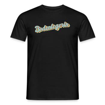 Parkett-Teppich Abschluss-Geschenk Bodenlegerin - Männer T-Shirt - Schwarz - Vorne - AI Model Male 178 light (178cm)
