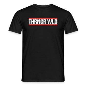 Thüringer Wald - Männer T-Shirt - Schwarz - Vorne - AI Model Male 178 light (178cm)