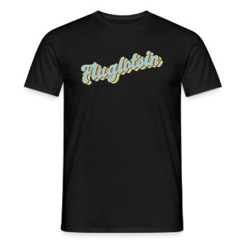 Flugzeug-Lotse Abschluss-Geschenk Fluglotsin - Männer T-Shirt - Schwarz - Vorne - AI Model Male 178 light (178cm)