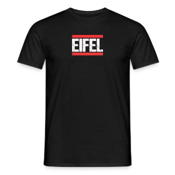 Eifel - Männer T-Shirt - Schwarz - Vorne - AI Model Male 178 light (178cm)