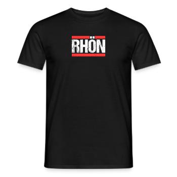 Rhön - Männer T-Shirt - Schwarz - Vorne - AI Model Male 178 light (178cm)