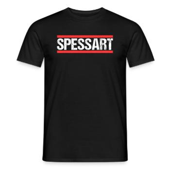 Spessart - Männer T-Shirt - Schwarz - Vorne - AI Model Male 178 light (178cm)