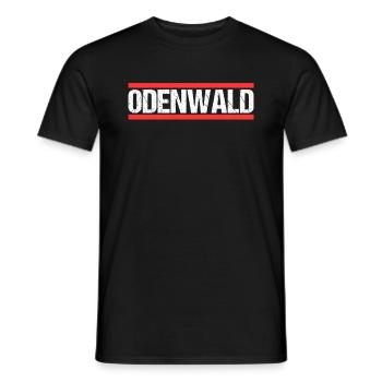 Odenwald - Männer T-Shirt - Schwarz - Vorne - AI Model Male 178 light (178cm)