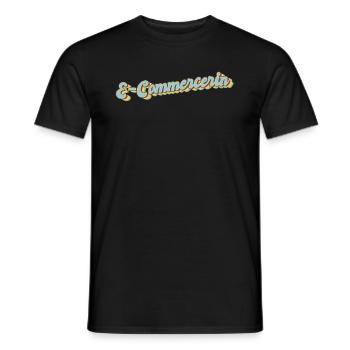 Online-Händler Abschluss-Geschenk E-Commercerin - Männer T-Shirt - Schwarz - Vorne - AI Model Male 178 light (178cm)
