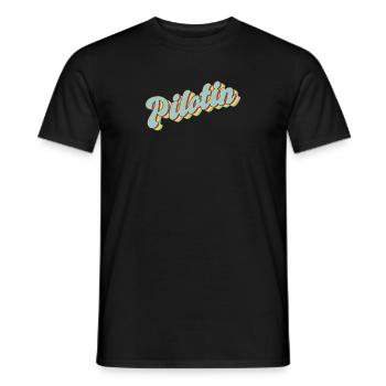 Flugzeug Abschluss-Geschenk Pilotin - Männer T-Shirt - Schwarz - Vorne - AI Model Male 178 light (178cm)