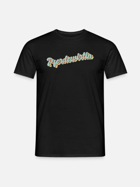 Pferde Abschluss-Geschenk Pferdewirtin - Männer T-Shirt - Schwarz