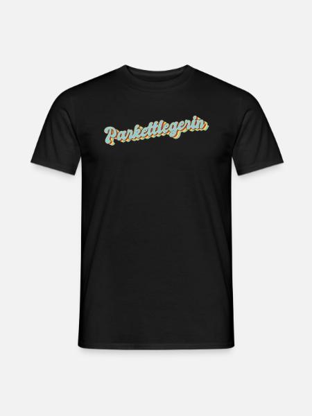 Bodenleger Abschluss-Geschenk Parkettlegerin - Männer T-Shirt - Schwarz