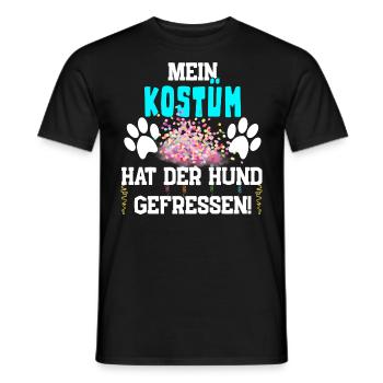 Mein Kostüm hat der Hund gefressen - Männer T-Shirt - Schwarz - Vorne - AI Model Male 178 light (178cm)
