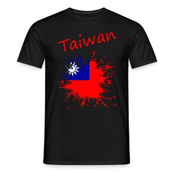 Taiwan - Männer T-Shirt - Schwarz - Vorne - AI Model Male 178 light (178cm)