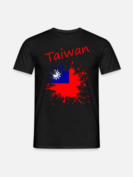 Taiwan - Männer T-Shirt - Schwarz