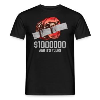 Ruban adhésif Ackee Fruit Lover citation drôle - T-shirt homme - noir - Devant - AI Model Male 178 light (178cm)